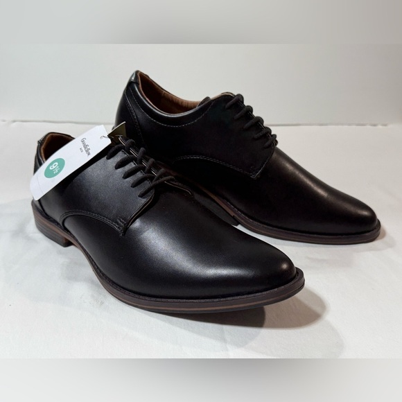 GOODFELLOW & CO. Men's Black faux Leather Oxfords size 9.5 - Picture 4 of 7